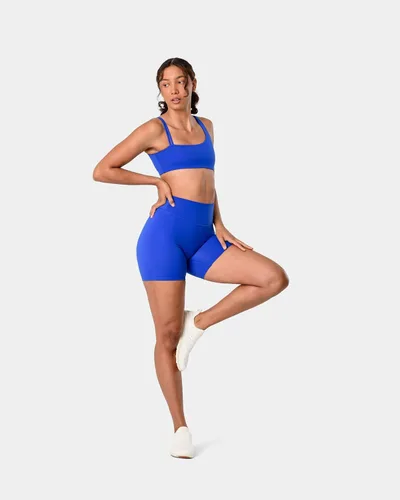 Miniatura 2 de Kamo Fitness Serenity - Pantalones cortos de cintura alta, entrepierna de 6 pulgadas, sin costura frontal, aptos para muslos, con costuras en V