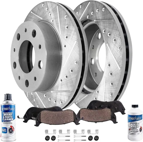 Miniatura 30 de Detroit Axle - Kit de freno delantero para Ford 2000-2005 Excursion 1999-2004 F-250 F-350 Super Duty Pinza de freno de disco con soporte Pastillas