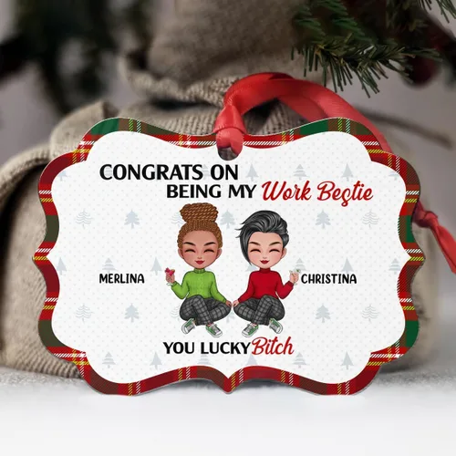 Miniatura 17 de Ideas de regalos para mejores amigos, felicitaciones por ser mi Bettie You Lucky, adorno de Navidad personalizado, regalos para mejores amigos