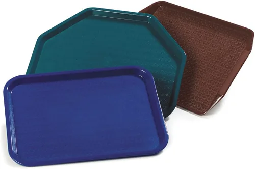 Miniatura 8 de Carlisle FoodService Products Bandeja de comida rápida para cafetería, 14 x 18 pulgadas, polipropileno duradero con superficie antideslizante