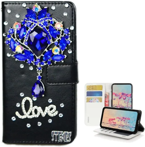 Miniatura 13 de Bling Wallet - Funda para teléfono compatible con Samsung Galaxy Z Fold 3 5G, elegante, hecha a mano, 3D, hecha a mano, ballet, pintalabios, tacón