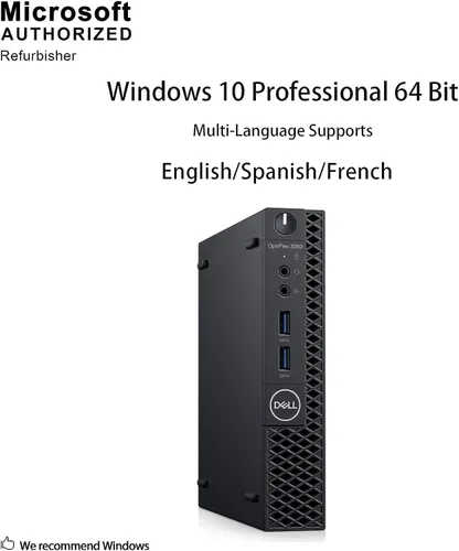 Miniatura 3 de Dell Microcomputadora de escritorio Opticlex 3060, Intel i5-8400 2.1GHz, memoria de 16 GB, SSD de 512 GB, teclado y mouse con cable, Windows 10 Pro