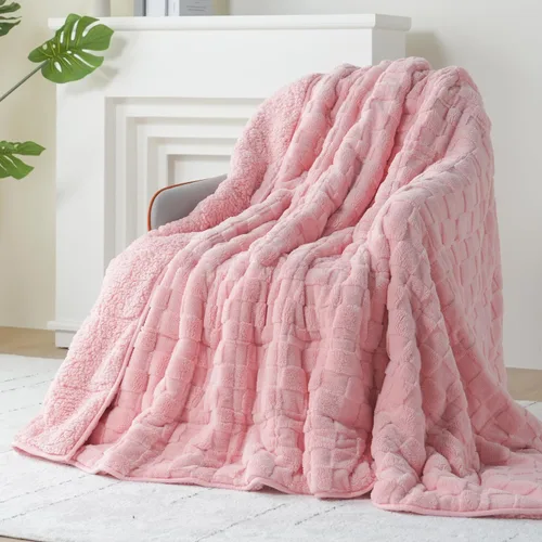 Miniatura 16 de Kivik - Mantas con peso de doble cara para adultos, mantas estampadas a cuadros, súper suaves y pesadas, para sofá y cama, con tela ultra esponjosa