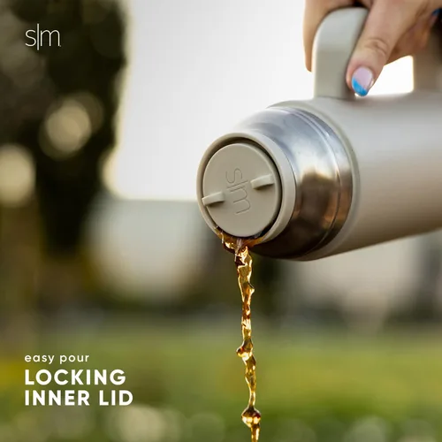Miniatura 4 de Simple Modern Botella de Bebida Caliente Aislada de 36oz con 2 Tazas Termo de Café de Viaje para Bebidas Calientes Tapa de Girar y Verter