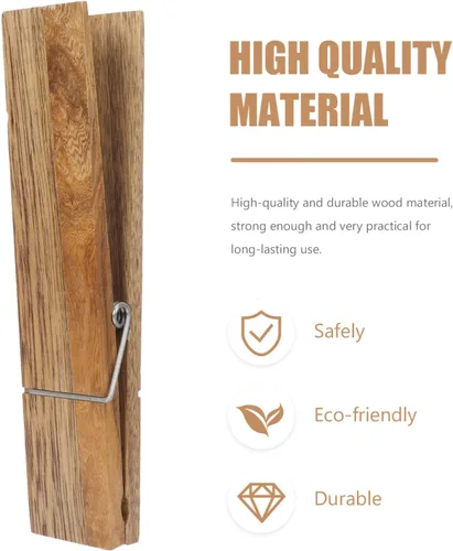 Miniatura 3 de Cabilock 2 ganchos de playa para toallas artesanales para colgar en la pared, colgador de pared con forma de pinza para la ropa, alfileres grandes