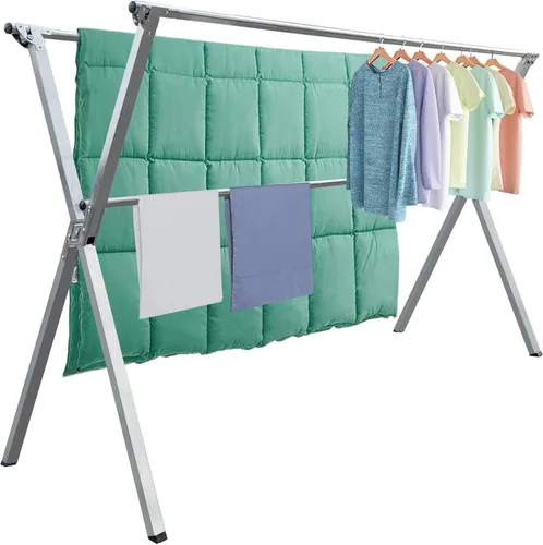 Perchero de Ropa para Secar Plegable para Interior y Exterior, Perchero de Ropa para Secar Portátil Plegable, Perchero de Secado de Ropa para