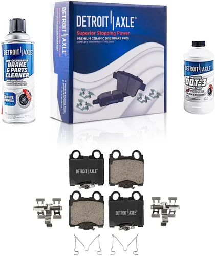 Miniatura 10 de Detroit Axle - Zapatas de freno traseras para Chevrolet Aveo Aveo5 Spark Pontiac G3 Suzuki Swift+ Reemplazo de zapatas de freno semimetálicas