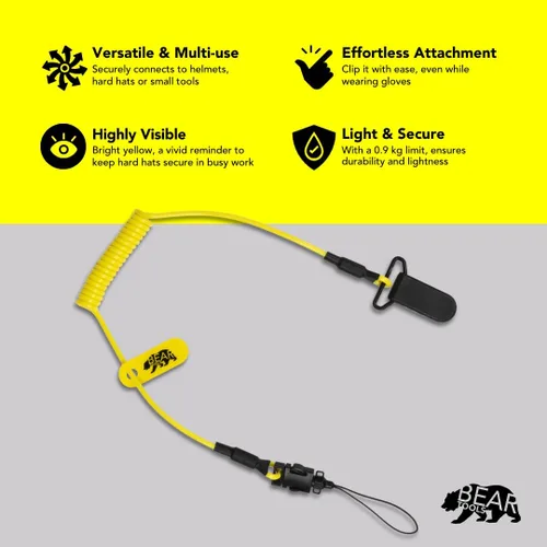 Miniatura 3 de BearTOOLS Cordón elástico de micro bobina, carga máxima de 2.0 lbs y 19.7 in de doble fijación Cordón de herramienta para herramientas pequeñas
