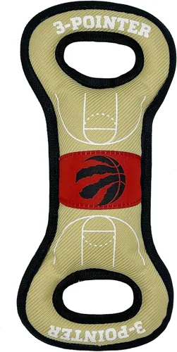 Miniatura 5 de Pets First NBA Atlanta Hawks Field Toy - Juguete de nailon resistente para mascotas con costuras de doble ribete y chirriador interior, talla única