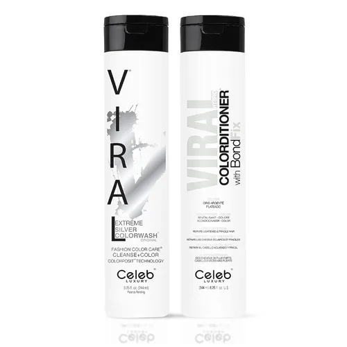Miniatura 8 de Celeb Luxury Intense Color Depositing Colorwash Shampoo + BondFix Rebuilder, tinte vegano para el cabello, a base de plantas de origen sostenible