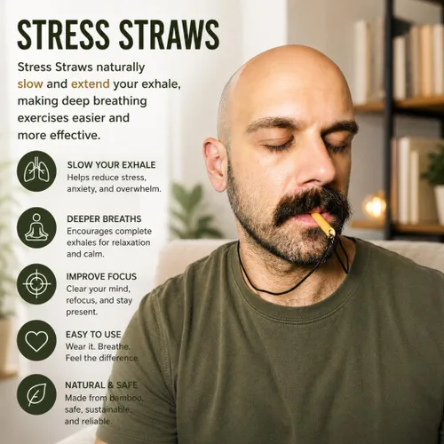 Miniatura 4 de Paquete de 40 collares de respiración consciente de Stress Straws versión al por mayor