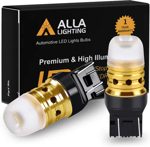 Alla Lighting Mini W3X16q Base T20 7440 7443 Bombillas LED Xtreme superbrillantes W21W 7441 7442 7444, señal/cola de freno, marcha atrás/luces DRL,