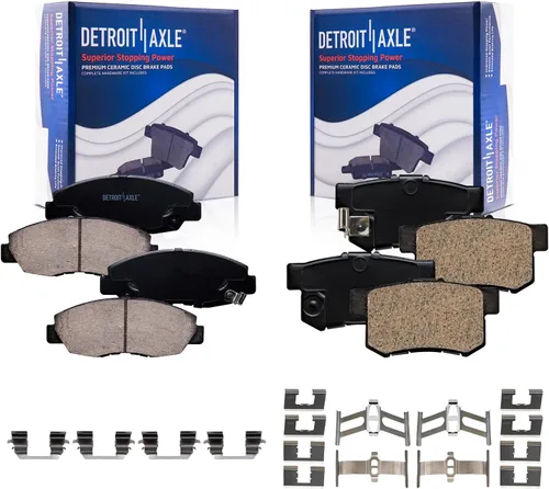 Miniatura 102 de Detroit Axle - Pastillas de Freno Delantero para Mercedes- Benz C230 C250 C300 SLK250, Pastillas de Freno Cerámica w/Reemplazo de Hardware