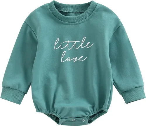 Miniatura 28 de FYBITBO Sudadera de cuello redondo para bebé niña y niño, mameluco de burbujas, camisa de manga larga, traje de San Valentín, ropa de otoño