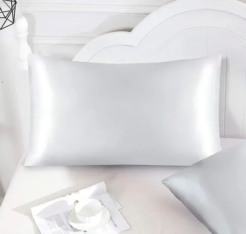 Miniatura 3 de SkinBiome Juego de 2 fundas de almohada de satén Fundas de almohada de seda para cabello y piel Fundas de almohada refrescantes con cierre