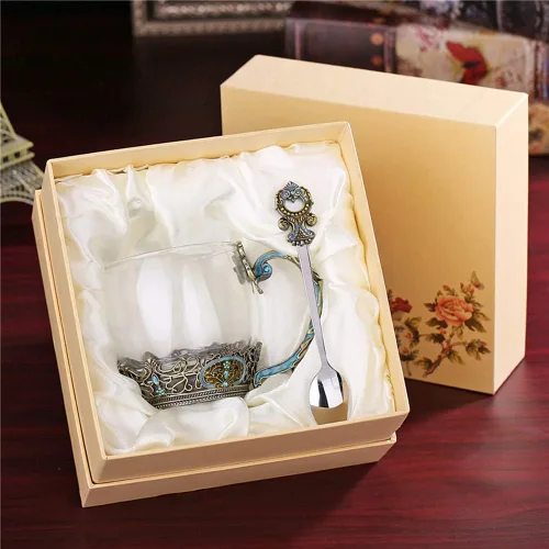 Miniatura 5 de Taza de té, tazas de café, taza de té de vidrio clásica, ideas únicas de regalo de cumpleaños personalizadas para mujeres, abuela, mamá, profesores