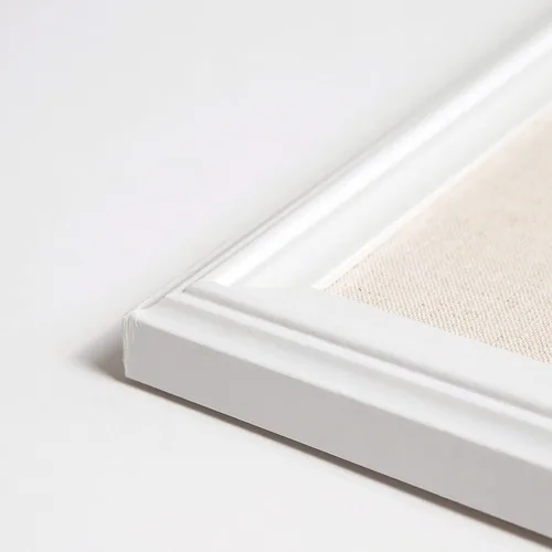 Miniatura 3 de U Brands Farmhouse Linen - Tablón de anuncios (2074U00-01) y pizarra magnética (2073U00-01), marco de madera blanca