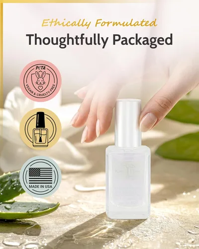 Miniatura 9 de karma organic Capa Base y Capa Superior 2 en 1 Esmalte de Uñas, Polvo de Inmersión y Activador de Base Polygel, Esmalte de Uñas Transparente