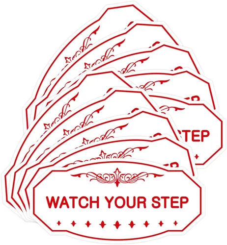 Miniatura 23 de Signs ByLITA Victorian Watch Your Step - Letrero de pared o puerta Material duradero y fácil instalación Señalización de seguridad (negro)