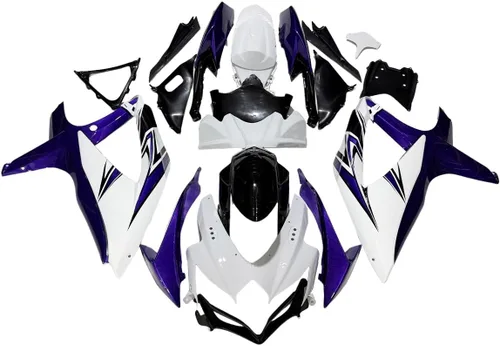 Miniatura 349 de Kit de carenado de inyección azul, negro y blanco para Suzuki GSXR600 GSX750 2006 2007 GSXR 600 GSX-R750 06 07 ABS Carenado de plástico completo