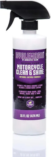CycleMagic - Limpiador y acondicionador de motocicletas Clean and Shine | Limpiador de cromo, limpiador de cuero, pintura y más, elimina la