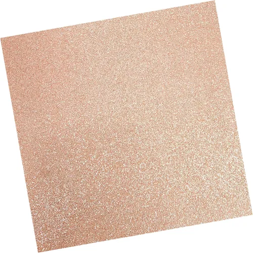 Cartulina de color oro rosa con purpurina de 12 x 12 pulgadas, 10 hojas, papel de cartulina de colores para álbumes de recortes, fabricación de