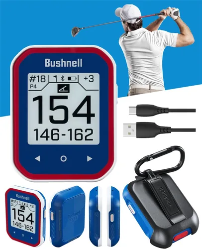 Miniatura 4 de Bushnell Phantom 2 Telémetro GPS negro con soporte magnético BITE y GreenView con paño de limpieza de lentes Wearable4U