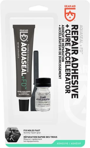 Miniatura 2 de Gear AID Aquaseal FD - Adhesivo de Reparación Flexible y Duradero y Acelerador de Curado para Reparar Agujeros y Rasgaduras en Vadeadores, Trajes