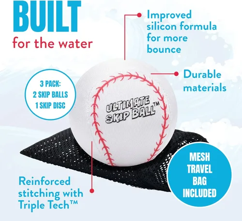 Miniatura 4 de Activ Life - Pelotas de agua más grandes de 3 pulgadas, pelota de rebote de agua para piscina, juguetes de playa para amigos, familia, niños