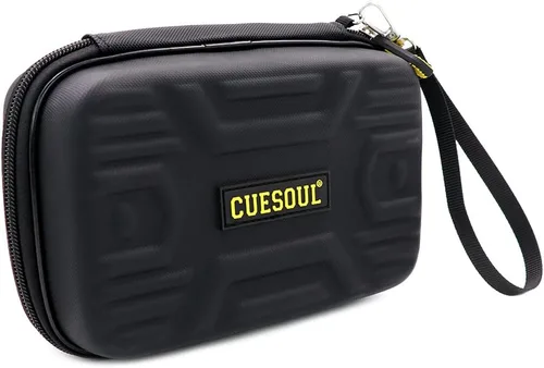 CUESOUL BEAST Dart Case Big Darts Carrying Storage for Steel Tip/Soft Tip darts and Accessories-Black Negro-para 6 unidades