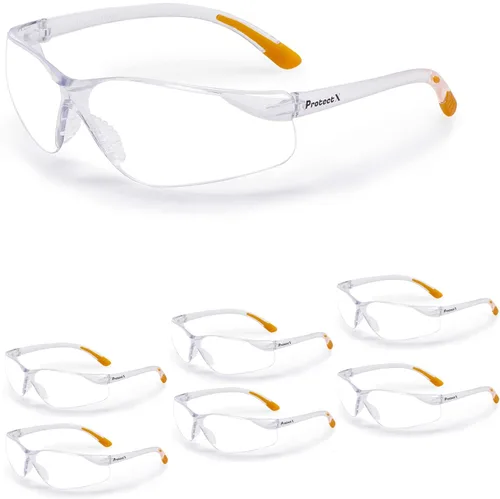 Miniatura 17 de ProtectX Gafas de seguridad para hombres y mujeres, lentes de sol de seguridad con lentes antivaho resistentes a los arañazos, agarres Skywalker