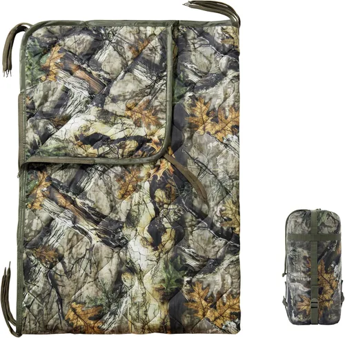Miniatura 12 de Forro de poncho de camuflaje, manta militar, saco de dormir militar, con una bolsa de transporte de compresión, para viajes, senderismo, campamento