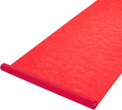 Miniatura 7 de Blue Panda Alfombra roja para fiesta, 3 pies x 50 pies, alfombra de poliéster rojo para pasillo de boda, decoración de graduación, fiesta temática