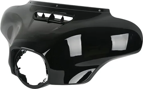 Miniatura 2 de TCT-MOTORPARTS Carcasa Exterior de Plástico ABS en Negro Vivo para Harley Touring Street Glide Electra Glide Classic FLHT Tri Glide 2014-2023 Vivid