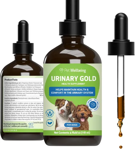 Miniatura 10 de Pet Wellbeing Oro urinario para perros – Formulado por veterinarios – Soporte para el tracto urinario con múltiples hierbas – Salud de la vejiga