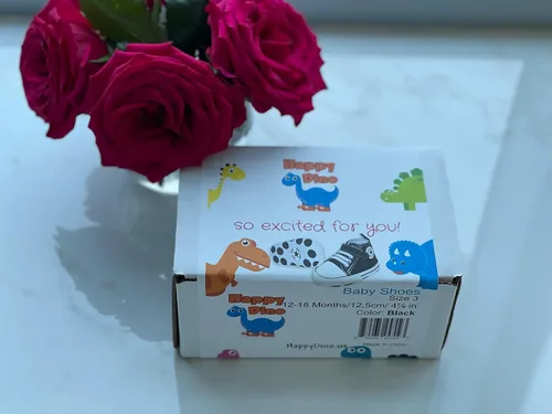 Miniatura 9 de Happy Dino Tenis unisex para bebés suaves sin corbata suela antideslizante zapatos de lona para primeros caminos elegantes zapatos para recién