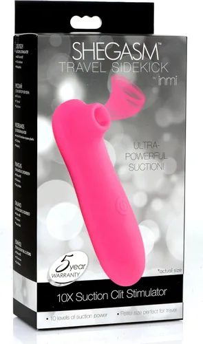 Miniatura 4 de Travel Sidekick - Estimulador de clítoris de succión 10X, rosa, (AG780)