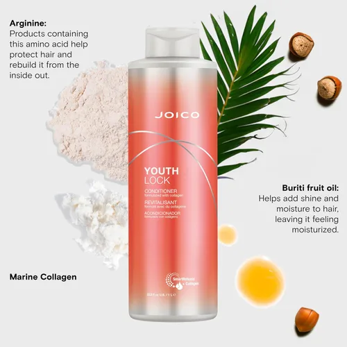 Miniatura 5 de Joico YouthLock Conditioner Formulated with Collagen Youthful Body & Bounce Soften and Detangle Hair Boost Shine