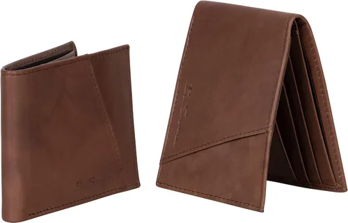 Miniatura 3 de Ben Sherman Men's Manchester Slim Bifold Full-Grain Leather RFID Minimalist Gift Box Wallet
