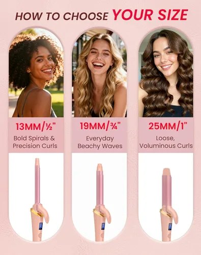 Miniatura 2 de Ukliss Mini rizador de 0.5 pulgadas (0.512 in), para cabello corto y flequillo, crea rizos apretados, calor rápido de 30 segundos y doble voltaje