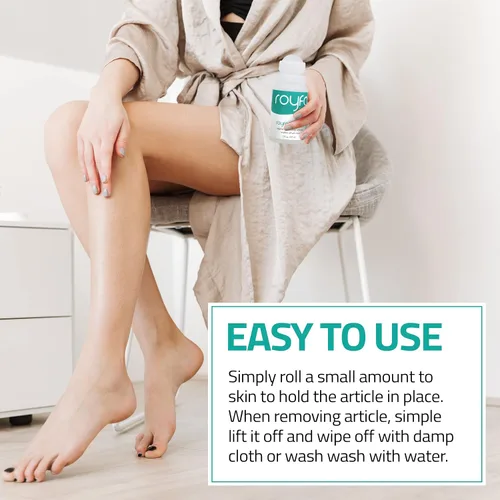 Miniatura 3 de Liquid Fashion - Cinta enrollable de alta calidad, pegamento corporal de 2 onzas líquidas, adhesivo corporal agradable a la piel para sostener