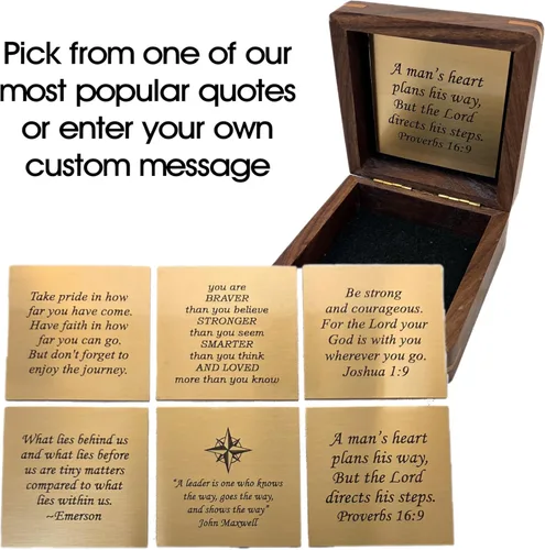 Miniatura 6 de Brújula grabada para hijo, nieto Regalos de bautismo personalizados para niños Regalo de graduación para él