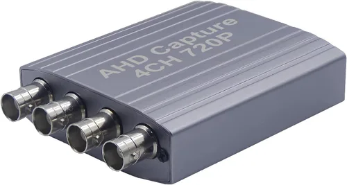 Tarjeta de captura de video AHD 4CH 720P 30FPS Soporte de grabación PAL 25fps NTSC 30fps Salida USB AHD entrada grabación de video, fácil operación,