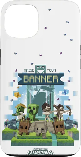 Miniatura 7 de Minecraft Legends Raise Your Banner Mobs Group Shot - Carcasa para iPhone 17
