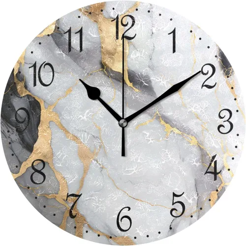 Miniatura 17 de ALAZA Reloj de pared de vaca de granja de 10 pulgadas, funciona con pilas, silencioso, sin tictac, decoración del hogar para cocina, sala de estar