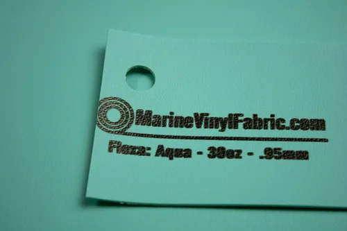 Miniatura 2 de Aqua Marine Vinyl Fabric: Aqua Sample (2.5" x 4.5") Upholstery Faux Leather: Waterproof, UV-Resistant, Boats, Indoor/Outdoor Seats, Automotive, Soft
