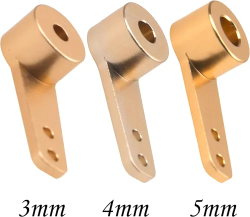Miniatura 2 de 4 Uds. Aluminio RC Airplane Dirección Servo Brazo Balancín Brazos para RC Quadcopter Ala Fija Partes (0.157 in)
