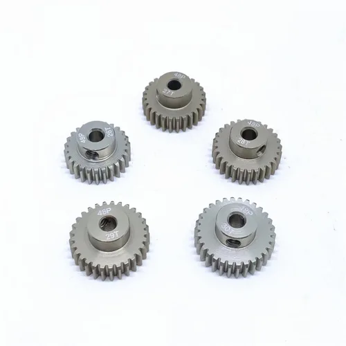 Miniatura 5 de KingVal Repuesto de 5 piezas 48DP 0.125 in 26T 27T 28T 29T 30T de aluminio de piñón de engranaje combinado compatible con motor sin escobillas