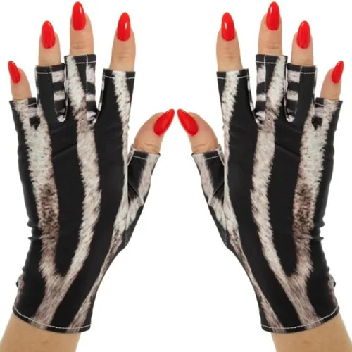 Miniatura 12 de ManiGlovz - Guantes de uñas originales con protección UPF 50+ UV Guantes de manicura de gel y guantes anti UV sin dedos para mujeres Se pueden