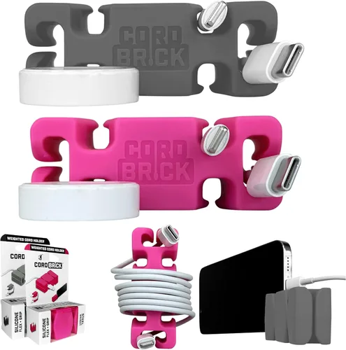 Miniatura 9 de CordBrick Rellenos para Calcetines para Adultos Gestión de Cables Soporte de Cable con Peso Envoltorio de Cable Soporte para Teléfono - Organizador